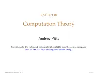CST Part IB [4] Computation Theory