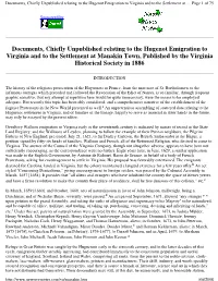 Hugenot Emigration, Manakintown, Local Pdf Copy