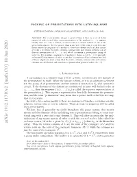 Packing of Permutations Into Latin Squares 10