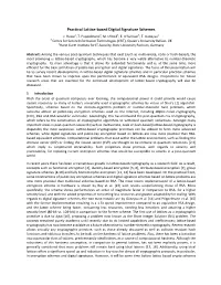 Practical Lattice-Based Digital Signature Schemes J