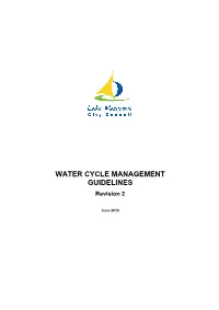 WATER CYCLE MANAGEMENT GUIDELINES Revision 2