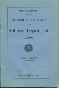 1919-1920 Adjutant General's Report
