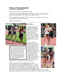 Distance Running Results Vol