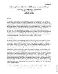 Enhancing Scoring Reliability in Mid Program Assessment of Design