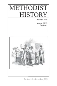 METHODIST HISTORY October 2010 Volume XLIX Number 1