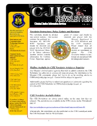 Newsletter Instructions