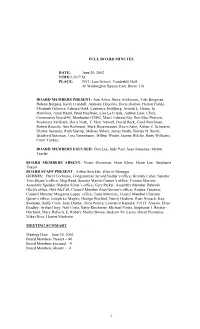 1 FULL BOARD MINUTES DATE: June 20, 2002 TIME:6