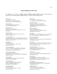 Acknowledgement to Reviewers