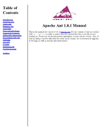 Apache Ant User Manual