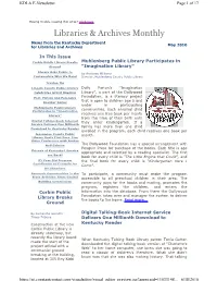 Libraries & Archives Monthly