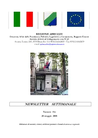 Newsletter Settimanale