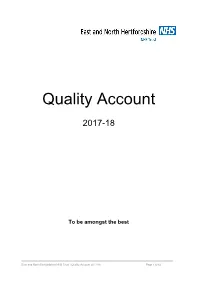 2017/18 Quality Account