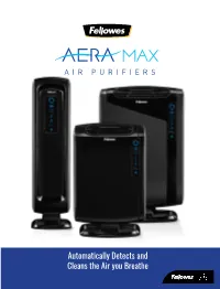 Automatically Detects and Cleans the Air You Breathe
