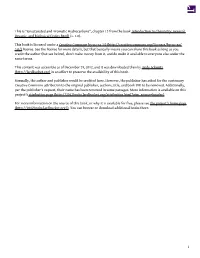 Chapter 13 "Unsaturated and Aromatic Hydrocarbons"