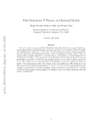 Flux Modularity, F-Theory, and Rational Models