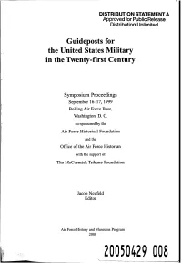 Guideposts for the United States Military in the Twenty-First Century