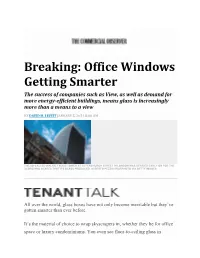 Office Windows Getting Smarter