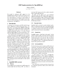 SMP Implementation for Openbsd/Sgi Takuya ASADA Syuu@Openbsd.Org