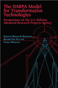 The Darpa Model for Transformative Technologies