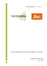 Uk Open Access Case Study