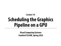 Visual Computing Systems Stanford CS348K, Spring 2020 Lecture