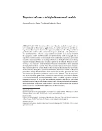 Bayesian Inference in High-Dimensional Models