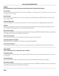 CELTIC COLLEGE COURSE DESCRIPTIONS ENSEMBLE Note