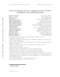 Deep Learning-Based Parameter Mapping for Joint Relaxation and Diﬀusion Tensor MR Fingerprinting