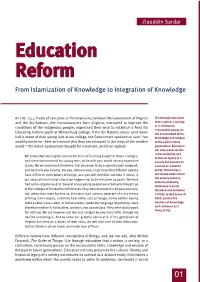 Education Reform from Islamization of Knowledge to Integration of Knowledge