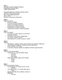 Narcan Presentation Text-Only