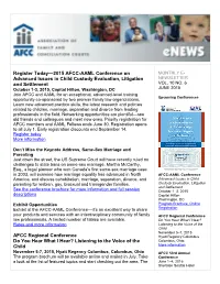 Register Today—2015 AFCC-AAML Conference on Advanced Issues In