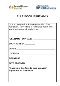 Rule Book Issue 09/13