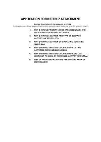 Application Form Item 2 Attachment