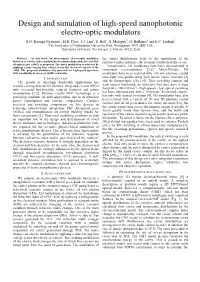 Design and Simulation of High-Speed Nanophotonic Electro-Optic Modulators