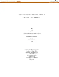 Design of Ionization Chambers for Use in Teaching X-Ray Dosimetry