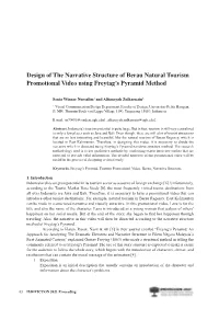Design of the Narrative Structure of Berau Natural Tourism Promotional Video Using Freytag’S Pyramid Method