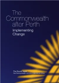 The Commonwealth After Perth Implementing Change