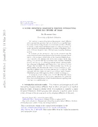 A Super Ornstein–Uhlenbeck Process Interacting with Its Center of Mass