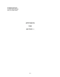 Appendices for Section 1