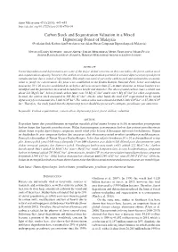 Carbon Stock and Sequestration Valuation in a Mixed