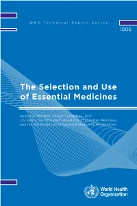 The Selection and Use of Essential Medicines