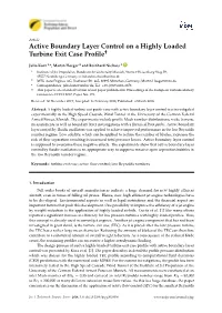 Active Boundary Layer Control on a Highly Loaded Turbine Exit Case Profile