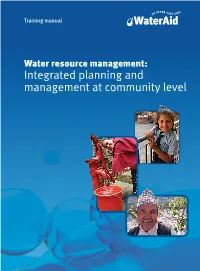 Integrated Planning and Management at Community Level