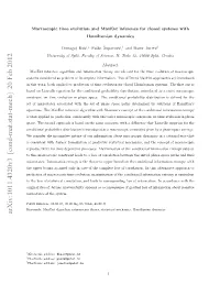 Macroscopic Time Evolution and Maxent Inference for Closed