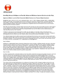 Omnisky Selects Infospace to Provide Advanced Wireless Internet Services to the Palm
