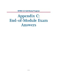 Appendix C: End-Of-Module Exam Answers