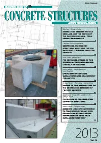 Concrete Structuresstructures Annual Technical Journal