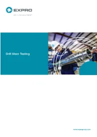 Drill Stem Testing