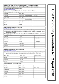 Unst Community Newsletter 2020 No