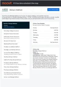 X10 Bus Time Schedule & Line Route